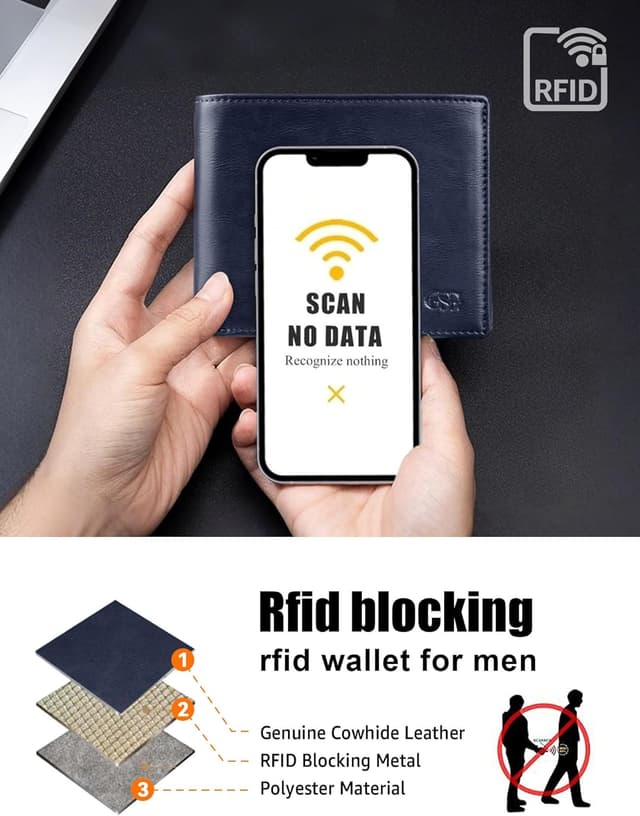 Detalle de GSG Since 1998 RFID leather wallet