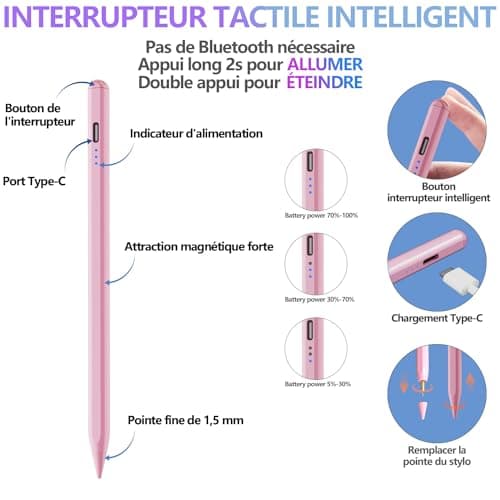 Thumbnail 8 de Stylet tactile avec inclinaison et adsorption magnétique
