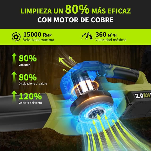 Thumbnail 3 de Soplador de Hojas 20V 55 min 📦