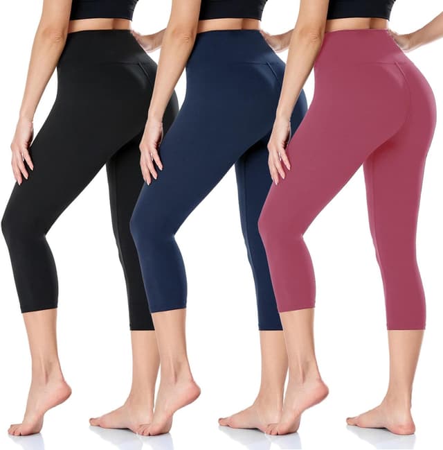 Thumbnail 6 de ACTINPUT Women’s High Waisted Capri Leggings with Tummy Control (3/4) – Black, L-XL (UK 14-24)