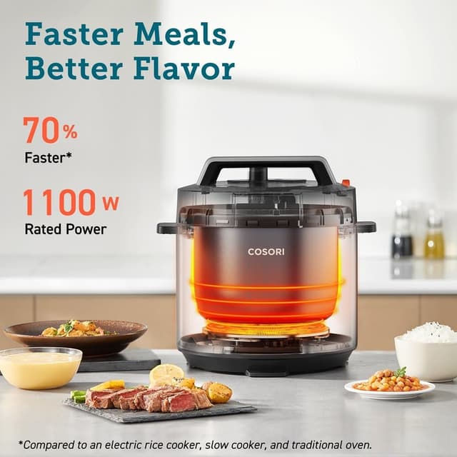 Detalle de Cosori Pressure Cooker 5.7L, 9-in-1 multi