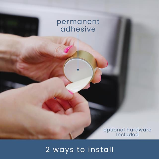 Thumbnail 1 de S&T INC. Round Adhesive Towel Hooks 1.7"