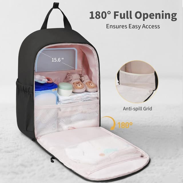 Detalle de CEI-CEI Diaper Bag Backpack Large with Insulated Pockets