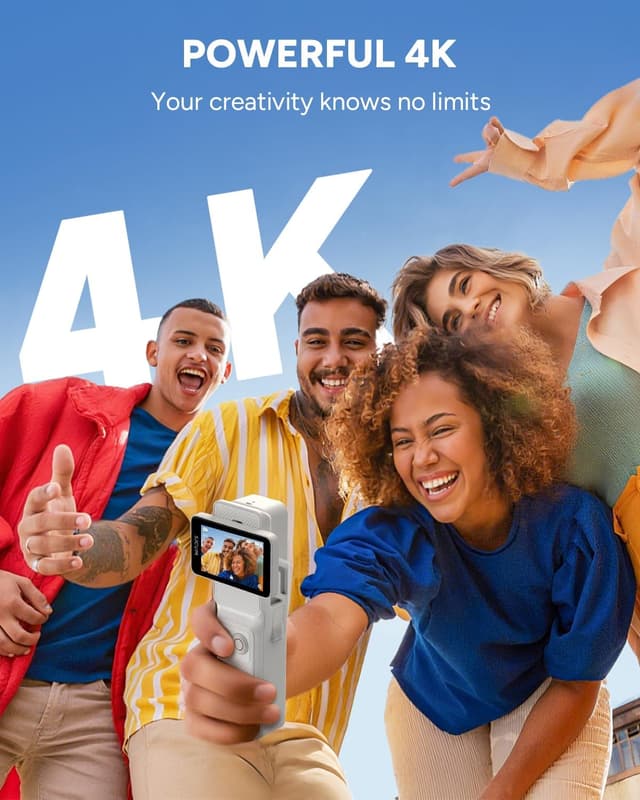 Detalle de SJCAM C400 Vlogging Creators Combo (64GB) – 4K pocket action camera with 6-axis stabilisation