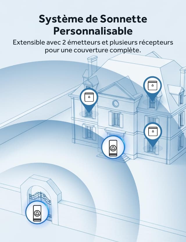 Thumbnail 4 de AVANTEK 400M sonnette sans fil 🔔