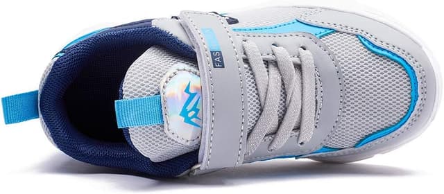 Detalle 2 de Baskets enfant unisexes respirantes avec fermeture à scratch (26 à 37) — Chaussures de sport et course confortables