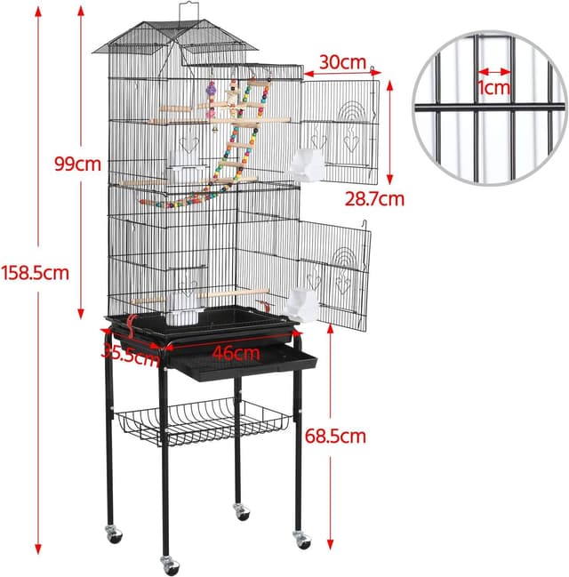 Thumbnail 1 de Yaheetech Volière intérieure 159 cm 🐦