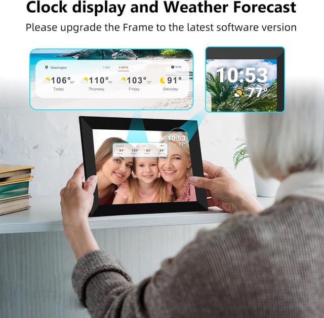 Thumbnail 5 de REUMAR 10.1 inch Digital Photo Frame