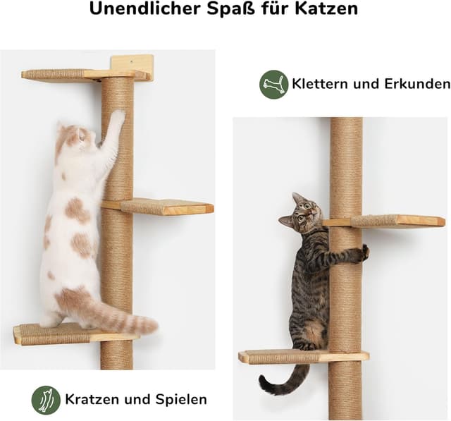 Thumbnail 4 de FUKUMARU 206 cm Kratzbaum wandmontiert đŸ