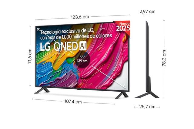 Detalle 2 de LG QNED QNED8E 55" 4K 2025 — Smart TV