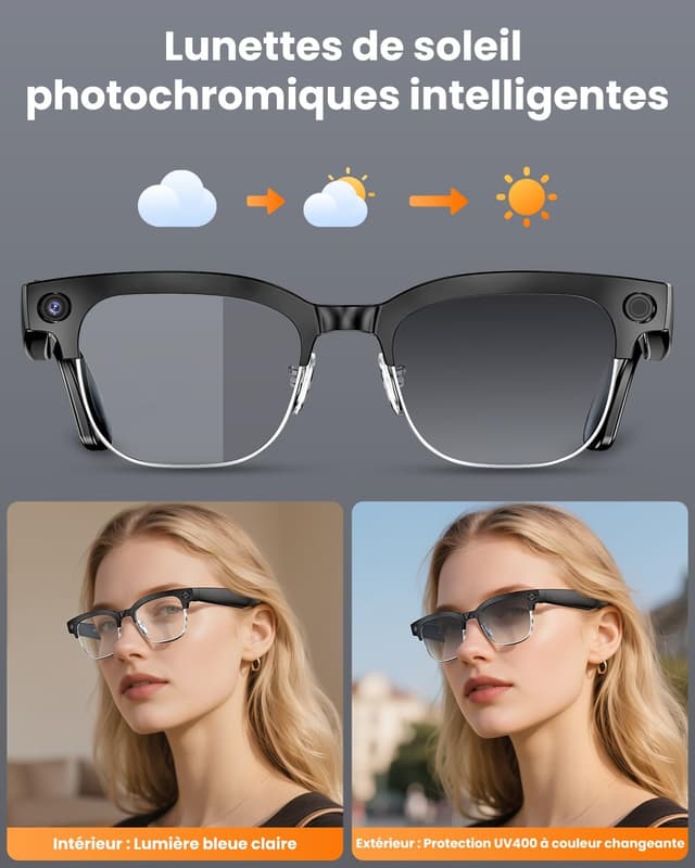 Thumbnail 4 de Lunettes intelligentes AI — Caméra 8MP IP66