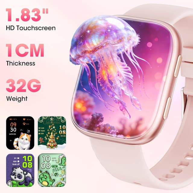 Detalle de Mingtawn 7 1.83" HD Smart Watch with Interchangeable Bands, Bluetooth Call & Health Monitoring