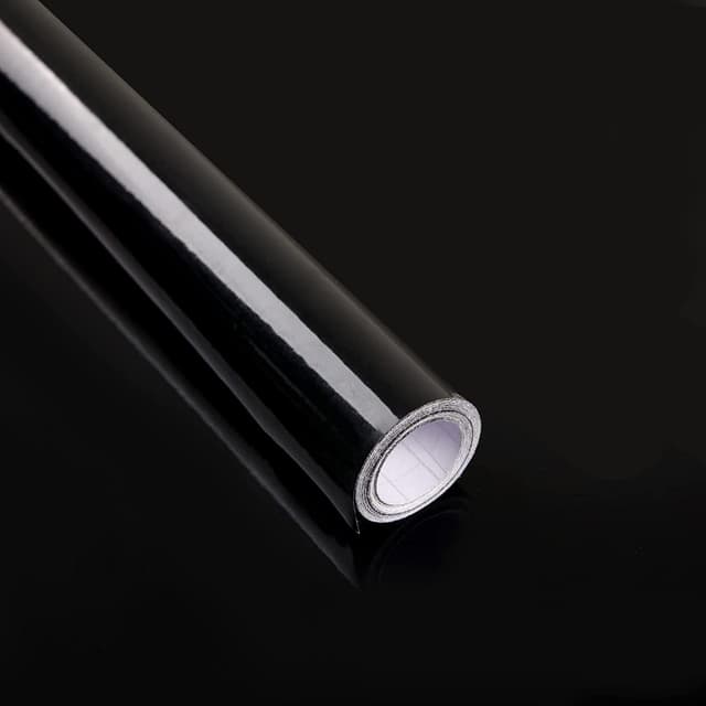 Detalle de Decoro(Deсoro)om Carta Adesiva per Mobili Nero 30 × 300 cm in PVC autoadesiva impermeabile