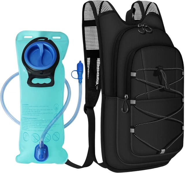 Detalle de MIYCOO Hydration Backpack (2L Hydration Bladder) Lightweight Water Backpack for Running, Hiking, Cycling