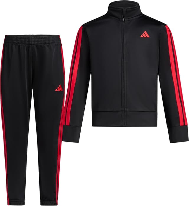Detalle de adidas Boys’ 2-Piece Full-Zip Jacket and Jogger Set