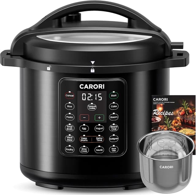 Imagen de CARORI 1200W 12-in-1 Electric Pressure Cooker 8Qt 🍲 en OfertitasTOP