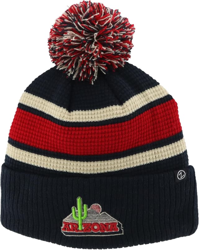 Detalle de Michigan Wolverines NCAA Officially Licensed Waffle Knit Beanie by Zephyr