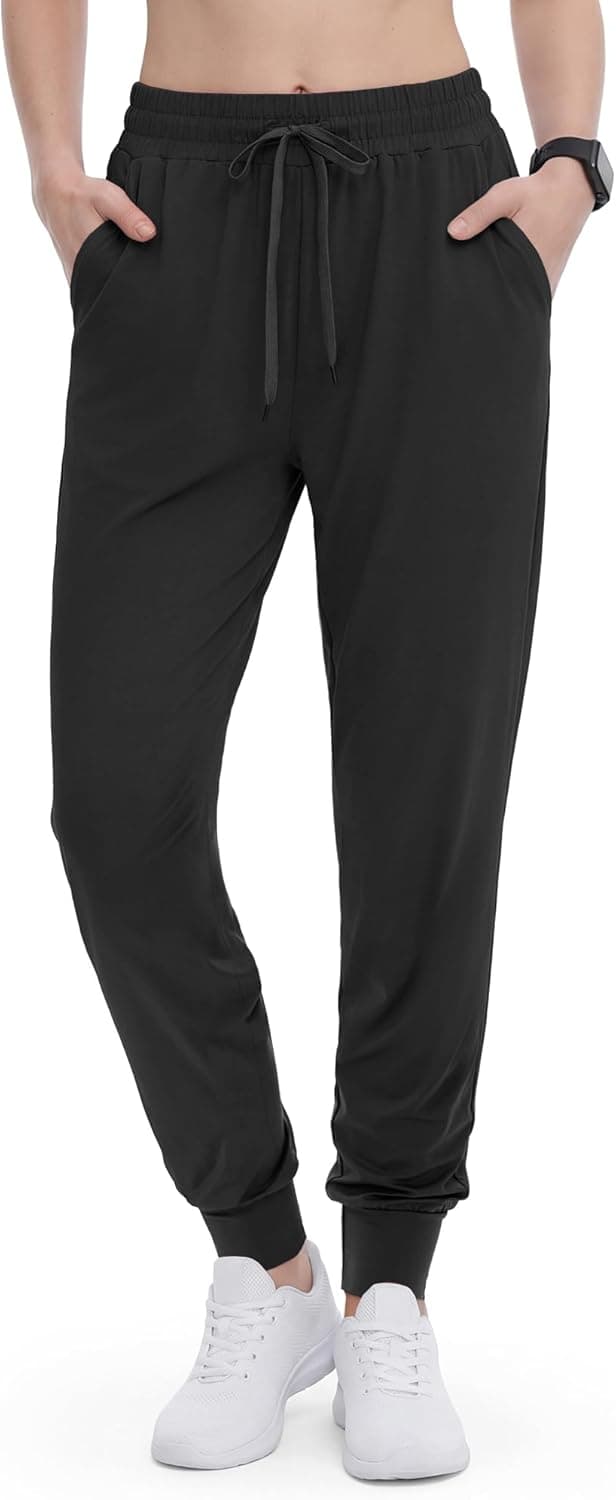 Detalle de GAYHAY Women’s Joggers with Pockets — Lightweight Sweatpants for Yoga, Gym & Running
