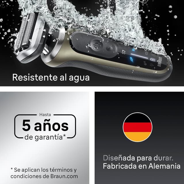 Thumbnail 5 de Braun Series 7 72-C7650CC Afeitadora Eléctrica Hombre Oro 🪒