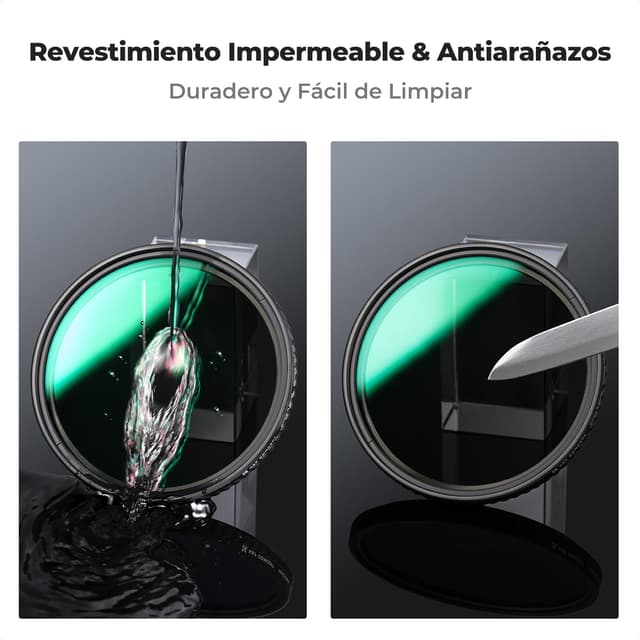 Thumbnail 4 de K&F CONCEPT ND8-128 Filtro Variable 67mm