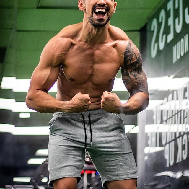 Detalle de ZENWILL Mens Cotton Gym Shorts with Zip Pockets (drawstring, regular fit)