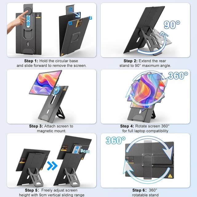 Thumbnail 5 de domyfan 16,1 Zoll Laptop Bildschirm