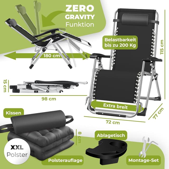 Thumbnail 1 de KESSER Sonnenliege 200 kg belastbar đ