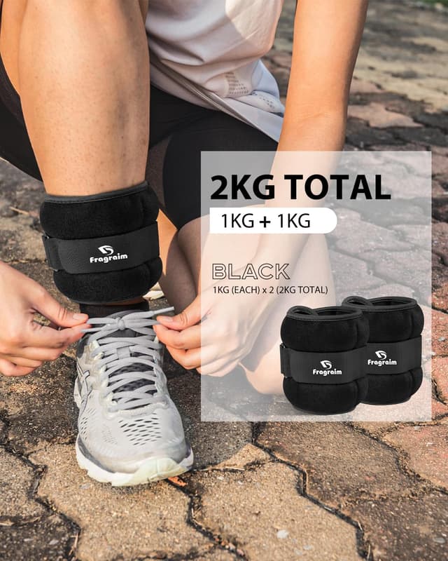 Detalle 2 de Fragraim Gewichtsmanschetten für Fuß und Handgelenk (Paar) mit wählbaren Gewichten