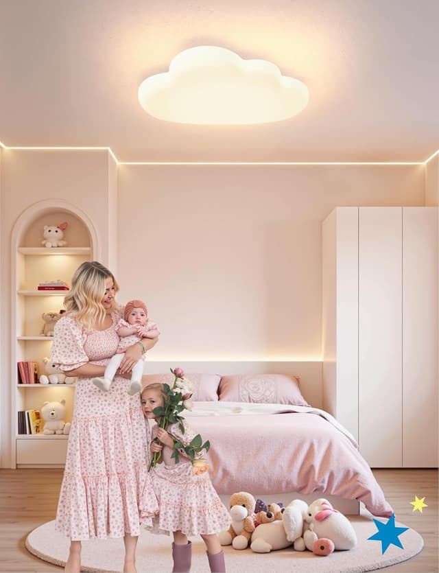 Detalle 2 de AOEH LED Deckenleuchte Wolken 40 cm