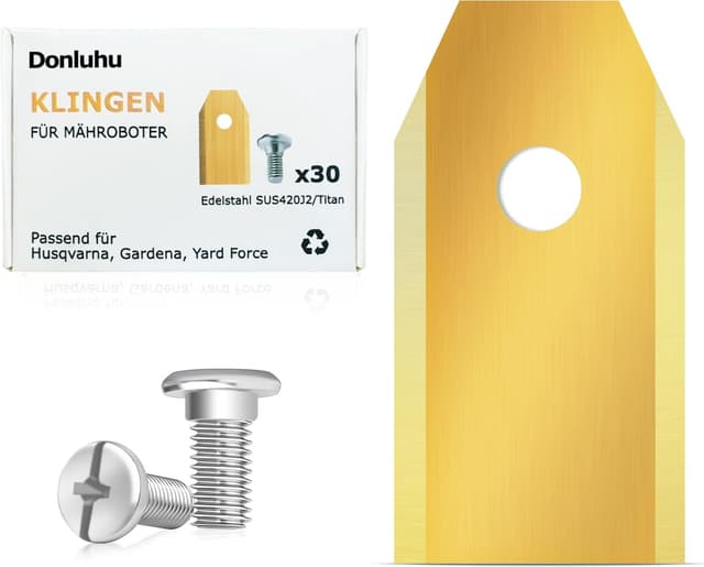 Donluhu 30er Titan-Klingenmesser für Roboterrasenmäher (u. a. Husqvarna, Gardena) – Ersatzmesser-Set