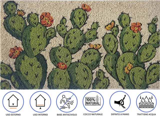 Detalle 2 de Baroni Home zerbino in fibra di cocco 70x40 cm