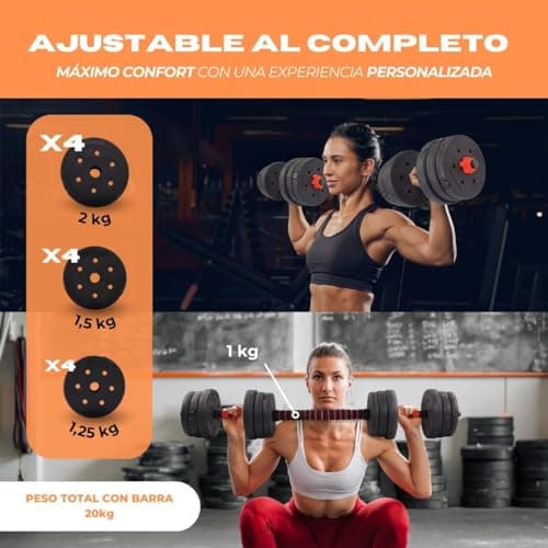 Thumbnail 5 de Mobiclinic Haltères réglables 2 en 1 de 10 à 30 kg ⚙