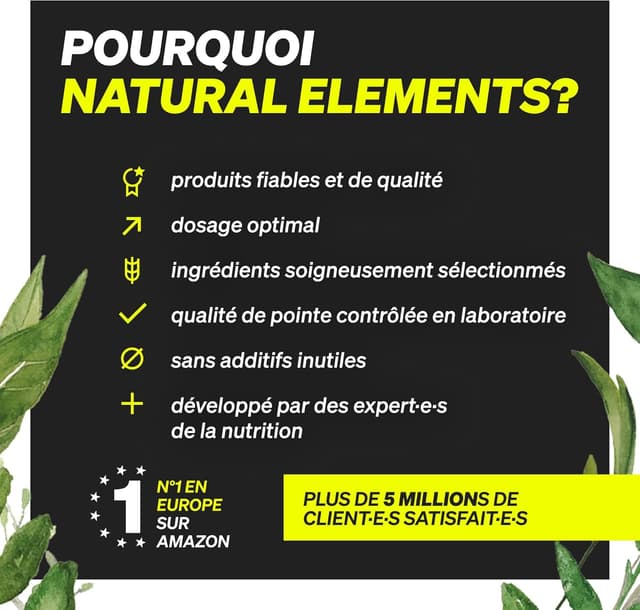 Thumbnail 1 de Natural Elements Créatine Monohydrate Poudre 500 g (166 portions) — 100% vegan, sans additifs