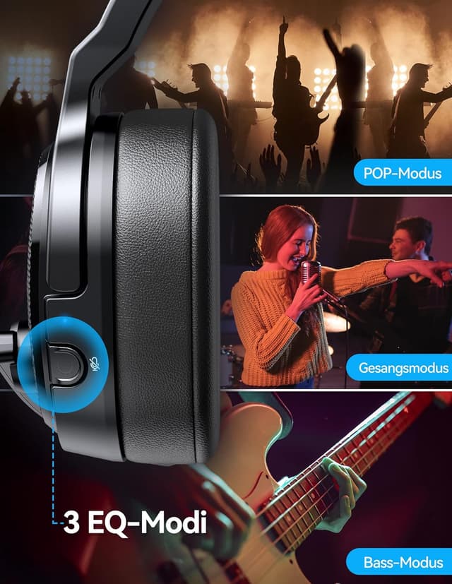 Detalle 2 de TECKNET Bluetooth Headset mit Mikrofon (Single/Dual Noise Cancelling) inkl. USB-Dongle – für Office & Calls
