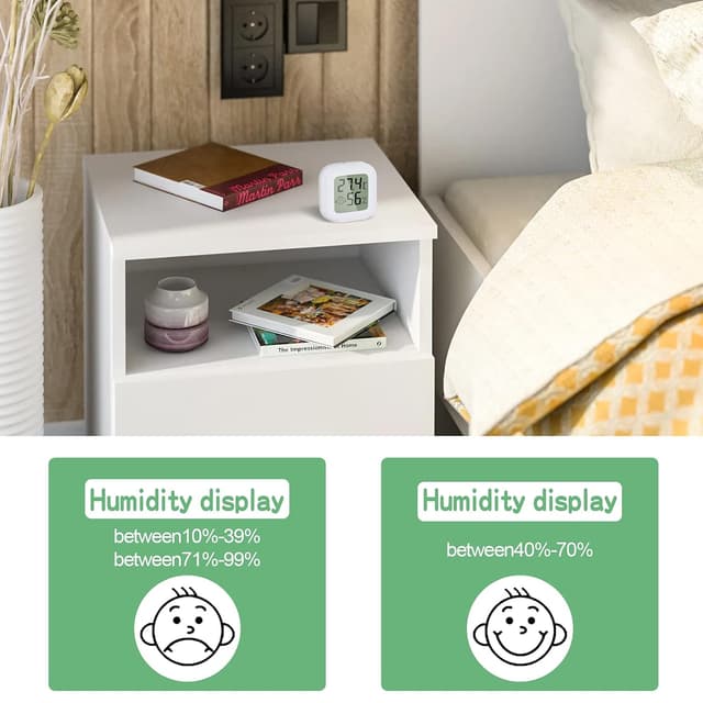 Thumbnail 4 de PAIRIER 4 Stück Luftfeuchtigkeitsmesser Thermometer