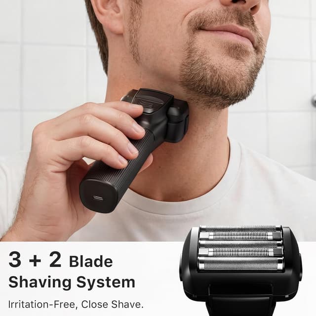 Detalle 2 de Trimcoo 5-Blades Electric Shaver Pro