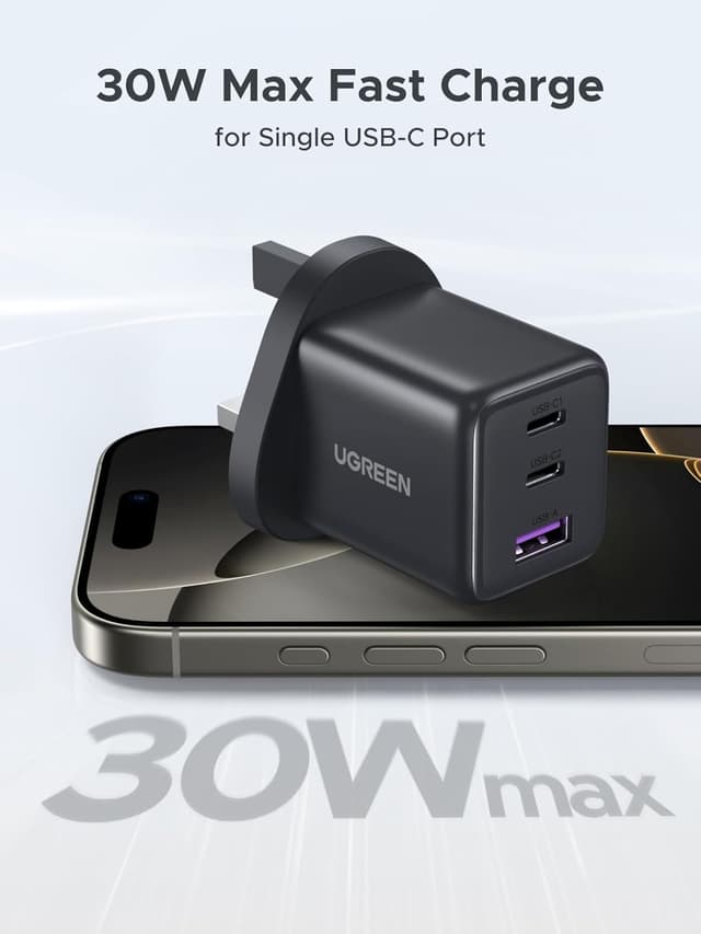 Detalle 2 de UGREEN USB C Charger Plug 30W