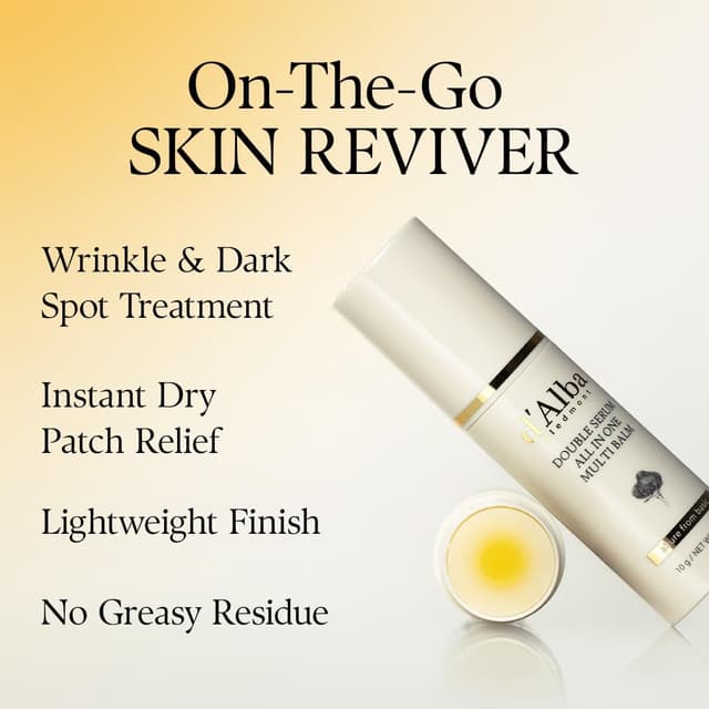 Detalle de d'alba Doble Sérum Multi bálsamo 3 en 1