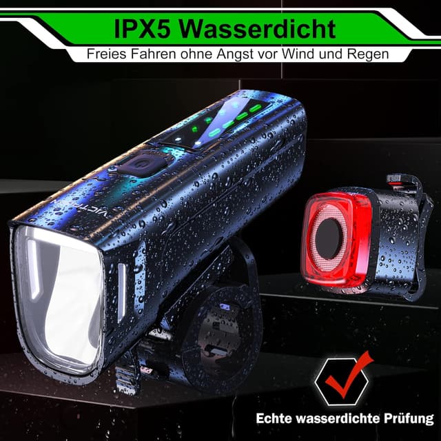 Thumbnail 6 de Victagen LED Fahrradlicht Set