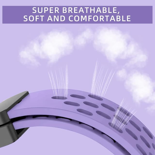 Detalle de MaEiol Silicone Strap for Huawei Watch Fit 4