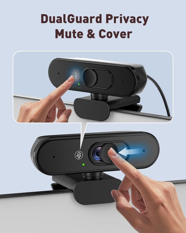 Thumbnail 2 de Aurolumiz 1080P Webcam with Privacy Shield