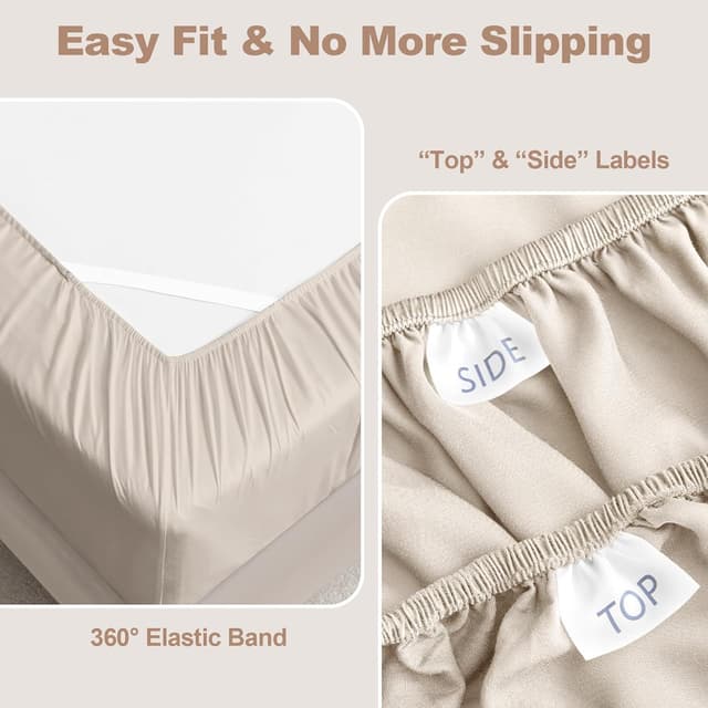 Thumbnail 6 de Vipfree Bamboo Rayon Sheets King 300TC