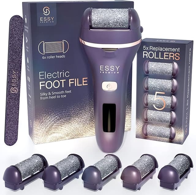 Detalle de Essy Lima Eléctrica Pedicura con 5 Rodillos 💅