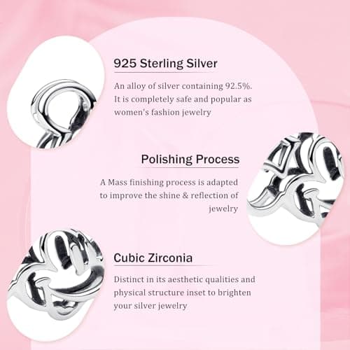 Detalle de HAEPIAR Cute Mouse 925, charm para pulsera