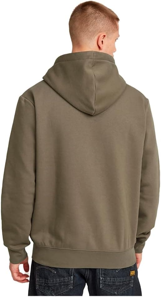 Detalle 2 de G-STAR Herren Old Skool Logo Hooded Sweatshirt (1er Pack) mit Kapuze und Kordel