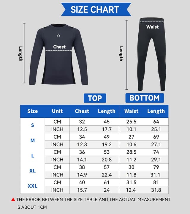 Thumbnail 5 de AMZSPORT Biancheria Intima Termica per Bambini