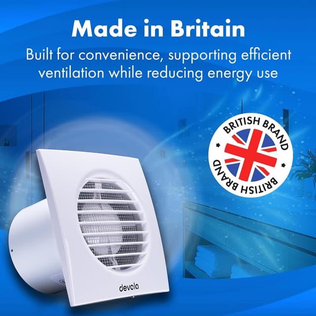 Thumbnail 2 de Devola DVF100T 100mm extractor fan