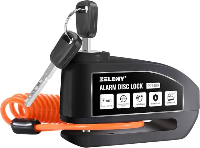 Thumbnail 6 de ZELENY Bremsscheibenschloss Alarm 110 dB