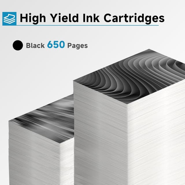 Detalle de 67XL Black Ink Cartridges (2-Pack) Replacement for HP 67XL Printers