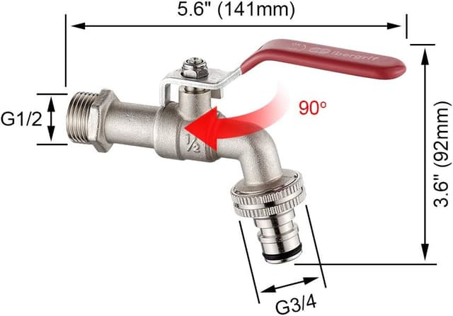 Thumbnail 2 de Ibergrif M22201-1 Rubinetto giardino 1/2"